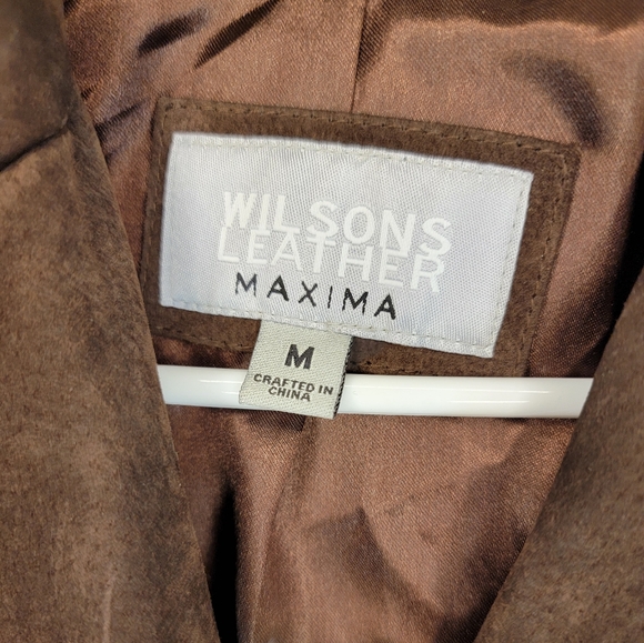 Wilsons Leather Brown Suede Jacket - Picture 7 of 17